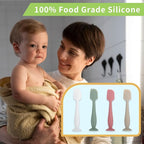 Baby Diaper Cream Spatula, 4Pack Silicone Butt Spatula Baby Paste Diaper Cream Applicator for Newborn Babies