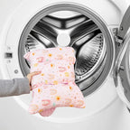 Infant Car Seat Insert and Strap Covers, Very Soft Car Seat Head Support Baby Girl Boy, Reversible Newborn Carseat Insert Cushion Fits for Stroller, Baby Swing, Bouncer (Pink Rainbow)