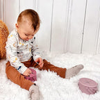 Snack Cups for Toddlers, Baby Snack Containers, Silicone Toddler Snack Cups No Spill, Food Catcher with Lid & Bucket-like Handle, BPA Free & Dishwasher Safe, 9 Ounce Lilac