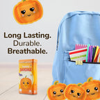 BioSwiss Bandages, Halloween Pumpkin Shaped Self Adhesive Bandage, Latex Free Sterile Wound Care, Fun First Aid Kit Supplies for Kids, 50 Count