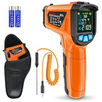 MESTEK Infrared Thermometer Gun, Non Contact Digital Laser Thermometer Temperature Gun with Color LCD for Cooking, Home Repairs, Humidity Measurement, Adjustable Emissivity -58°F to 1472°F(-50~800°C)