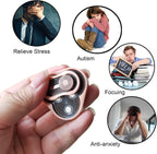 Metal Fidget Slider,Triangle Rotation Metal Fidget Toys, Clover Shape EDC Adult Toys ,Fidget Toys Adults for Stress and Anxiety Relief，ADHD Fidget Toys Adults Suitable for Office (Bronze)