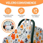 80S Muslin Car Seat Cover for Babies - Soft & Breathable Infant Carrier Canopy, Lightweight Sunshade for Summer, Universal Fit for Baby Boys & Girls