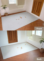 Baby Care Play Mat (Large, Hygge - Spore & Wooden) 82'' x 55'' Original One-Piece Reversible Rollable Waterproof Play Mat for Infants, Babies, Toddler, and Kids