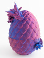 Dragon Egg, Easter Egg with Pet Dragon, 3D Printed Dragon, Crystal Dragon Fidget Toy, Articulated Dragon Eggs Fidget Toy Surprise for Adults
