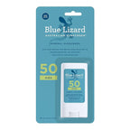 BLUE LIZARD Mineral Sunscreen Stick with Zinc Oxide SPF 50+ Water Resistant UVA/UVB Protection Easy to Apply Fragrance Free, Kids, Unscented, 0.5 oz
