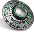 Cool Spaceship Fidget Spinners Metal, UFO Model Finger Hand Spinner, Anti Anxiety Stress Relief Toys Gift for Kids & Adults, Luminous Night Effects, Exclusive Desk Spinning Top for Office