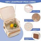 Insulated Breastmilk Cooler Bag with Ice Pack - Holds 6x9oz Bottles, Leakproof Double Layer, Baby Bottle Cooler Bag with Adjustable Strap for Nursing Moms, Daycare & Travel