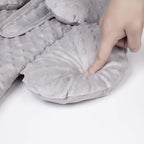 Pro Goleem Infant Car Seat Head Neck Body Support, Ultra-Soft Minky and Microfiber Newborn Car Seat Insert, Perfect for Car Seat, Stroller, 2-in-1 Reversible, for Boys and Girls, Gray