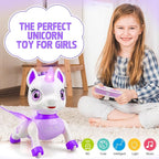 Unicorn Toys for Girls Age 4-6: Robot Pets for Kid Remote Control Robot Toy for Ages 5-7 Smart Robots Girl Toy 4-5 Robot Toy for Kid 8-12 Birthday Gifts for 3 4 5 6 7 8 Year Old Girl, Purple