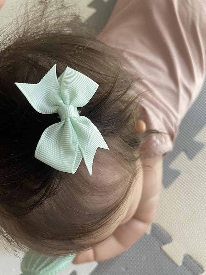 CÉLLOT Hair Clips for Girls - 42PCS Fully Lined Hair Bows Alligator Clips for Toddlers, Infants, Kids, 21 Color Pairs