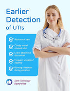 10 Pack UTI Test Strips, Urinary Tract Infection Test Kit for Women Men, Accurate Result in 2 Minutes, Monitor Bladder Health at Home, Clinically Tested, Easy to Grip, Individually Wrapped