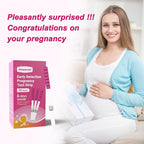 Pregnancy Test Strips, Early Result hCG Detection Home Pregnancy Test, 25 Count hCG, Rapid Prenancy hCG Testing Kit, 5mm Wider 25mIU/mL, High Accuracy with Ultra-Sensitive Detection