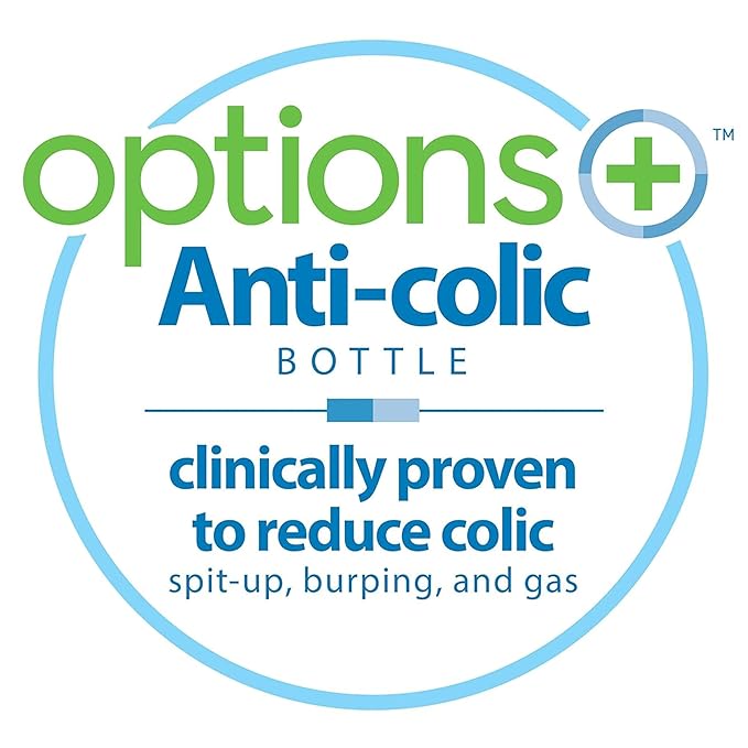 Dr. Brown's Natural Flow Anti-Colic Options+ Wide-Neck Baby Bottles 5 oz/150 mL,with Level 1 Slow Flow Nipple, Pink 4 Pack, 0m+