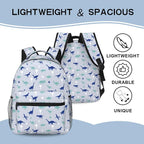 Dinosaur Backpack for Kids Boys Girls, Lightweight School Bookbag with Multiple Compartments, Simple Modern Waterproof Durable Kids' Backpack for Age 5-12, for School & Outdoor Activities