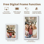 Dragon Touch 21.5" Digital Calendar Chore Chart – 1080P Full HD Interactive Touchscreen, Smart Family Planner, Hearth Display Digital Calendar Wall & Desk Mountable for Seamless Scheduling