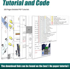 Adeept 4WD Robot Kit Omni-Directional Mecanum Wheels Car for ESP32-S3 Banana Pi PicoW-S3 DIY STEM Remote Educational Robotic with LCD1602 Display, Python Code PDF Tutorials