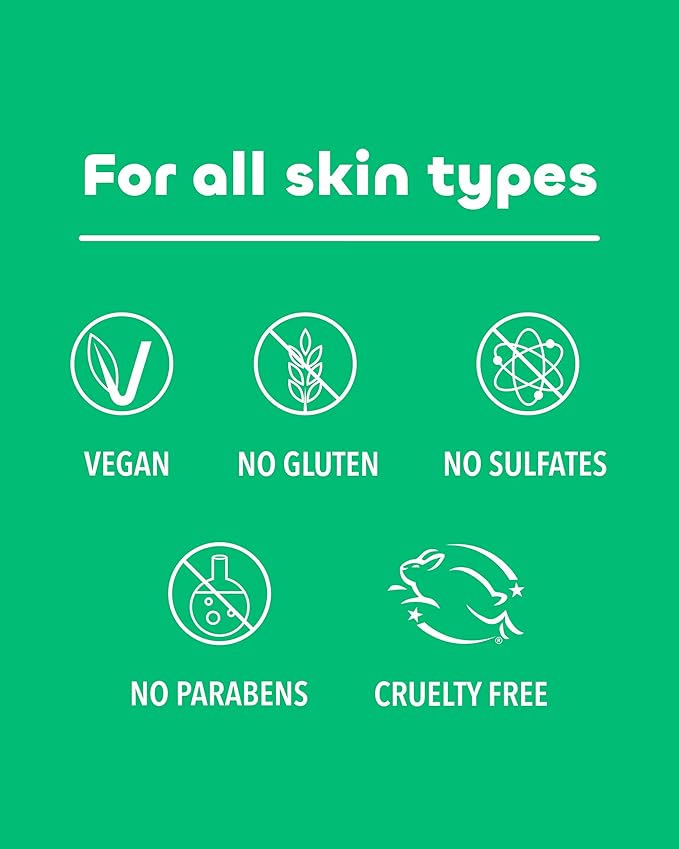 Seaweed Bath Co. Detox Body Wash - Rosemary Mint - Hydrating Foaming Cleanser with Refreshing Natural Ingredients - Vegan, Paraben and Sulfate Free Shower Gel for Women and Men - 12 oz