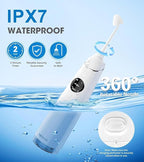 Nasal Irrigation System, Electric Sinus Cleaner Neti Pot Machine with 6 Tips,4 Modes for Sinus Rinse, Nasal Irrigator with 40 Nasal Saline Packets (1 Pack)