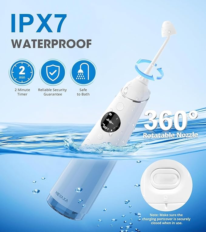 Nasal Irrigation System, Electric Sinus Cleaner Neti Pot Machine with 6 Tips,4 Modes for Sinus Rinse, Nasal Irrigator with 40 Nasal Saline Packets (1 Pack)