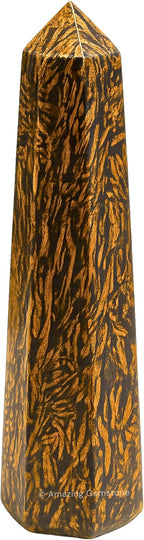 Amazing Gemstone Mariyam Jasper Calligraphy Jasper Crystal Towers ~ Natural Healing Crystal Point Obelisk for Reiki Healing and Crystal Grid (2" to 3" INCH)