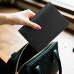 Ringsun Leather Passport Cover for Men Women, RFID Passport Wallet Case Travel Passport Holder for Family