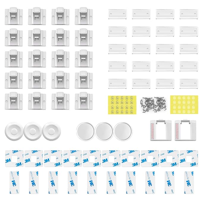 Child Safety Magnetic Cabinet Locks(20 Locks + 3 Keys), Baby Proof, No Tools Or Screws Needed - Norjews