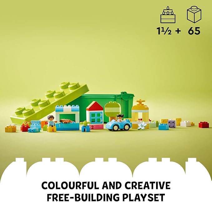 LEGO DUPLO Classic Brick Box Building Blocks - Stacking Toys for Toddlers, Ages 1.5+ Years - Learning & Educational Toys for Preschool - Develop Fine Motor Skills - Gift for Christmas - 10913