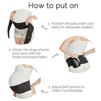 NeoTech Care Adjustable Maternity Belt - Light and Breathable Pregnancy Belly Support Band for Pregnant Women (Black, Extra Large Size)
