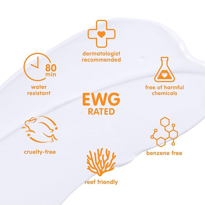 Thinkbaby SPF 50+ Baby Mineral Sunscreen – Safe, Natural Sunblock for Babies - Water Resistant Sun Cream – Broad Spectrum UVA/UVB Sun Protection – Vegan Baby Sunscreen Lotion, 3 Oz.