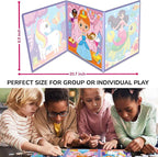 QUOKKA Magnetic Toddler Puzzles Ages 2-4 – 24 Pieces Kids Puzzles Ages 3-5 – Travel Games and Toys for Kids 4-6 Girls – Car Airplane Road Trip Activities with Unicorn, Princesses, Fairies and Mermaids