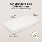 KeaBabies 2-Pack Organic Crib Sheets for Boys, Girls - 52x28 Fitted Crib Mattress Sheet Neutral, Breathable Jersey Cotton Cover for Baby Bed, Toddler Mattress, Soft & Cute Prints (Meadow)