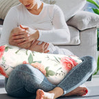 Pea Pod Nursing Pillow Cover Soft & Stretchy Removable Slipcover for Breastfeeding Pillows, Comfortable Nursing Pillow Case for Newborn, Snug Fit, Washable Feeding Pillow Slipcovers in Stylish Floral