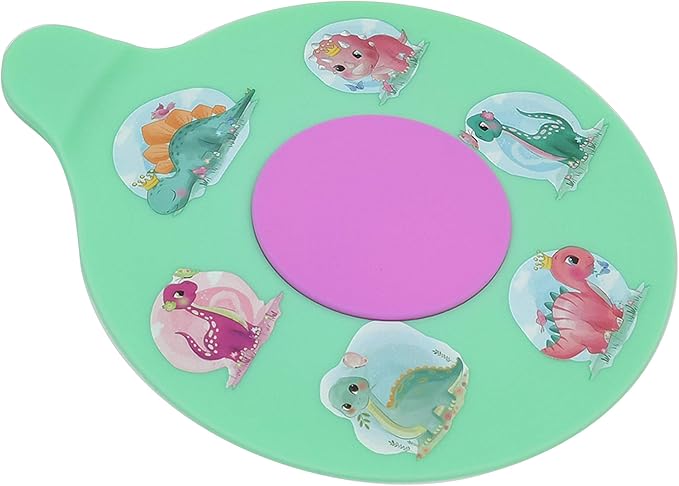 Bathtub Drain Stopper, Silicone Tub Stopper Plug, Universal Bath Drain Cover, Beautiful Coral Reef Illustration, Kids Tots Babies Gift (Green Dinosaur)