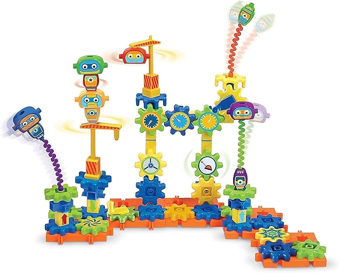 Learning Resources Gears! Gears! Gears! Robot Factory Building Set, 80 Pieces