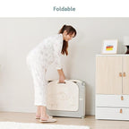 Fortella Cloud Castle Foldable Playpen, Baby Safety Play Yard with Whiteboard and Activity Wall, Indoors or Outdoors (Gray, 14 Panel)