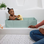 Ingenuity Tuckaway Toddler Folding Tub, Converts Shower to Tub, Folds to Store, Easy to Clean, No Assembly Required, Portable Baby Bathtub for Travel, 12M-5Y