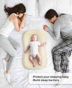 Muslin Baby Lounger Cover for Snuggle Me Organic Lounger/Baby Lounger/Organic Cotton Handmade Cover for Infant/Toddler Lounger/Nursing Pillow(Yellow, Wheat)