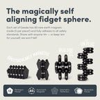 Speks Geode Matte Pentagons Magnetic Fidget Toy for Adults | Quiet Sensory Toy for Stress Relief & Anxiety, Office Desk Toy & Top Gadget Gift Idea | Snake Eyes, 12-Piece Set