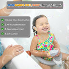 Baby Bath Seat for Babies 6 Months & up,3 Baby Bath Toys, Non-Slip Baby Bath Seat, Safe & Comfortable Baby Bath Support, Pink