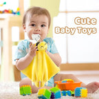 Pro Goleem Bee Loveys for Babies Soft Security Blanket Baby Snuggle Toy Stuffed Animal Blanket Unisex Lovie Baby Gifts for Infant and Toddler Yellow 12 Inch