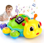 Musical Baby Toys, Infant Light up Music Toys Tummy Time Development, Crawling Toy for 6 7 8 9 10 11 12+ Month Old, Christmas Birthday Gifts for Babies
