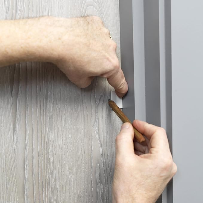 Cardea Child Safety Door Finger Pinch Guard Hinge Protector for The Front of The Door – White (5 Pack)