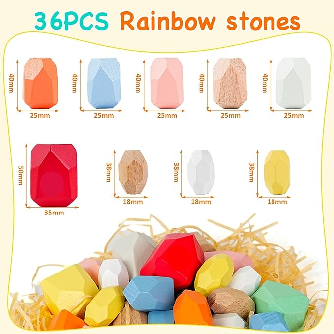 OPPA Wooden Stacking Stones