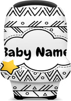 Baby Car Seat Stroller Cover Nursing Cover New Mom Breastfeeding Scarf Soft Stretchy Infant Carrier Cover Car Canopy Coverage
