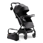 Mompush Lithe V2 Lightweight Travel Stroller, Compact Foldable Baby Stroller with Travel Bag, One-Hand Fold Stroller, Snack Tray, Mechanical Recline Seat, Airplane-Ready, Organizer & Rain Cover