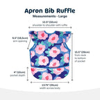 Tiny Twinkle Mess Proof Baby Bib - Waterproof & Lightweight Baby-Led Weaning Apron | 100% Recycled Polyester, Easy Clean & Machine Washable (Floral Blue, Small 6-24 Months)