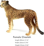 FUNSHOWCASE African Jungle Animals Toy Cheetahs Figure Realistic Plastic Figurine Playset Lot 2-Piece