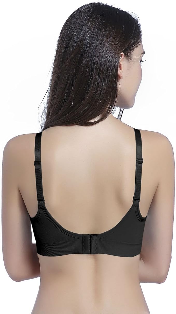 Suekaphin 5PACK Nursing Bra Wireless Bra Women's Sleeping Maternity Bra Breastfeeding Bra