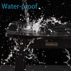 HDPS Shower Stool Waterproof, Bench Seat for Shaving Legs, Plastic Chair for Inside Shower, Foot Rest With Adjustable Feet, Non-Slip/No Maintenance, Black